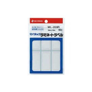 （まとめ買い）ニチバン マイタックラミネートラベル ML-209R 赤枠 【×20セット】