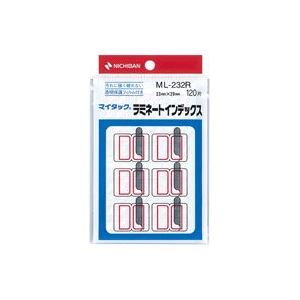 （まとめ買い）ニチバン ラミネートインデックス ML-232R 赤 【×20セット】