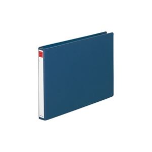 （まとめ買い）LIHITLAB コンピュータバインダー C-1301 35mm 藍 【×10セット】
