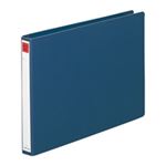 （まとめ買い）LIHITLAB コンピュータバインダー C-1301 35mm 藍 【×10セット】