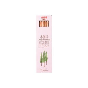 （まとめ買い）トンボ鉛筆 エコ鉛筆 木物語 CV-REAV 朱 【×5セット】