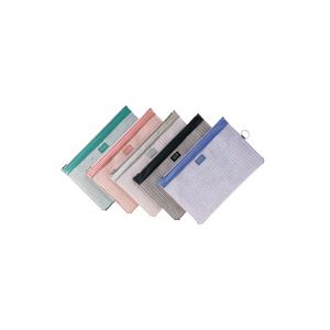 （まとめ買い）LIHITLAB メッシュケース F-245 B5 ローズピンク 【×10セット】