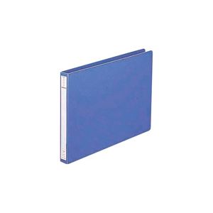 （まとめ買い）LIHITLAB パンチレスファイル F-371 A4E 藍 【×10セット】