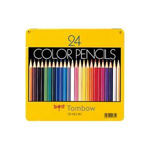 （まとめ買い）トンボ鉛筆 色鉛筆 CB-NQ24C 24色 缶入 【×3セット】