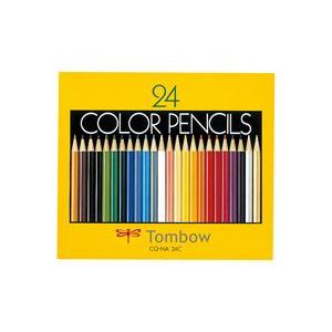 （まとめ買い）トンボ鉛筆 色鉛筆 CQ-NA24C 24色 紙箱入 【×3セット】