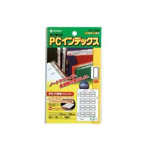 （まとめ買い）ニチバン PCインデックスラベル PC-132B 青枠 【×10セット】