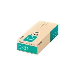（まとめ買い）セイコー タイムカード C-31 100枚 【×3セット】
