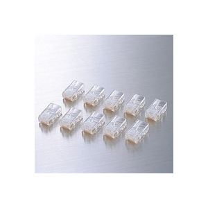 （まとめ買い）エレコム ELECOM RJ45コネクタ LD-RJ45T10A 10個 【×10セット】