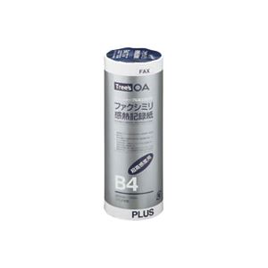 （まとめ買い）プラス FAX感熱記録紙 FR-257-H B4 1in 100m 【×6セット】