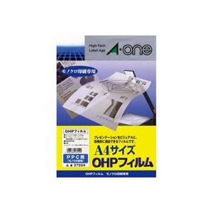 （まとめ買い）エーワン OHPフィルム 27054 コピー用A4 20枚【×3セット】