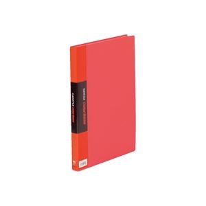 （まとめ買い）キングジム クリアファイル 40P 132CW A4S 赤 【×10セット】