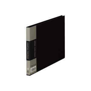 （まとめ買い）キングジム クリアファイル 20P 115EC A5E 黒 【×10セット】