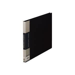 （まとめ買い）キングジム クリアファイル 20P 120C B5E 黒 【×10セット】