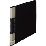 （まとめ買い）キングジム クリアファイル 10P 130C A4E 黒 【×10セット】