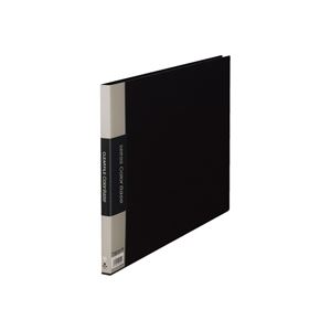 （まとめ買い）キングジム クリアファイル 20P 140C B4E 黒 【×10セット】