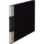 （まとめ買い）キングジム クリアファイル 20P 140C B4E 黒 【×10セット】