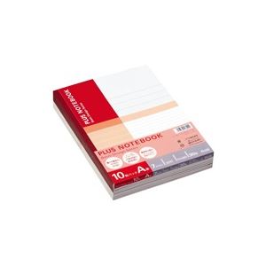 （まとめ買い）プラス ノートブックセミB5A罫10冊P NO-003AJ-10P 【×5セット】