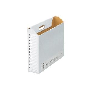（まとめ買い）プラス ボックスファイル FL-097BF A3E 濃灰 5冊 【×2セット】