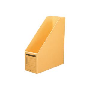 （まとめ買い）プラス ボックスファイル FL-052BF A4S 黄 【×10セット】