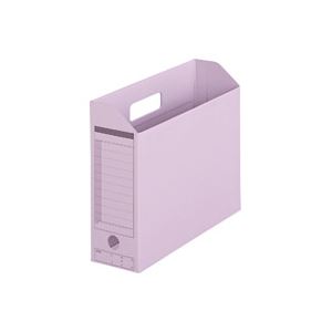 （まとめ買い）プラス ボックスファイル FL-051BF A4E 紫 【×10セット】