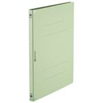 （まとめ買い）背強化フラットファイル 紙バインダー 2穴 A4S緑10冊 D128J-GR 【×10セット】
