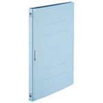 （まとめ買い）背強化フラットファイル 紙バインダー 2穴 A4S 10冊D128J-RBL 【×10セット】