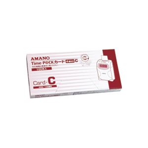 （まとめ買い）アマノ タイムパックカード（4欄印字）C 【×3セット】