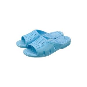 （まとめ買い）ニッポンスリッパ 成型サンダル 348681 婦人 L ブルー 【×10セット】