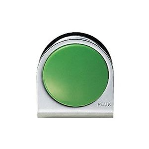 （まとめ買い）プラス カラーマグネット クリップ 小 緑 【×10セット】
