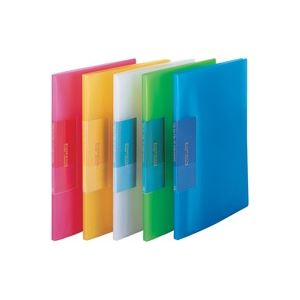 （まとめ買い）ビュートン スリムクリヤーブック クリアブック10P FCB-A4-10C 青 【×20セット】