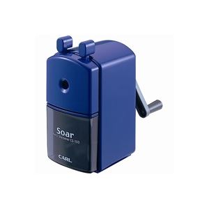 （まとめ買い）カール事務器 手動鉛筆削ソアー CS-103-B ブルー 【×3セット】