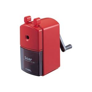 （まとめ買い）カール事務器 手動鉛筆削ソアー CS-103-R レッド 【×3セット】