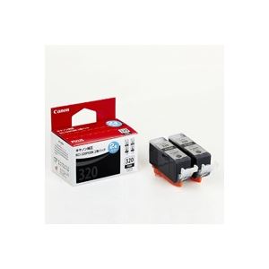 （まとめ買い）キャノン Canon インクカートリッジ BCI-320PGBK2P 2本入 【×3セット】