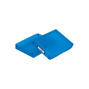 （まとめ買い）LIHITLAB AQUA DROPs デスクトレー トレイ A-5040-8青 【×10セット】