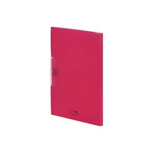 （まとめ買い）LIHITLAB クリップファイル F-5036-3 赤 【×10セット】