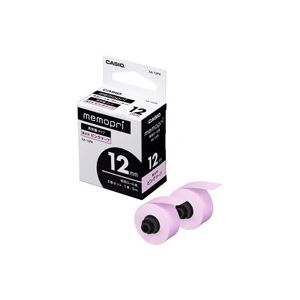 （まとめ買い）カシオ CASIO メモプリ テープ12mm幅ピンク XA-12PK 2巻 【×10セット】