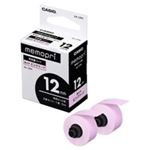 （まとめ買い）カシオ CASIO メモプリ テープ12mm幅ピンク XA-12PK 2巻 【×10セット】