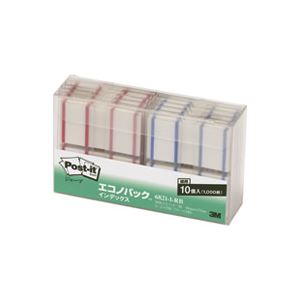 （まとめ買い）スリーエム 3M ポストイット 6821-1-RB ジョーブ インデックス 50枚×20パッド【×2セット】