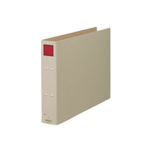 （まとめ買い）キングジム 保存ファイル 5305E A3E 50mm 灰／赤 【×6セット】