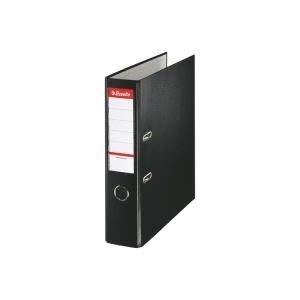 （まとめ買い）ESSELTE レバーアーチファイル 48067 A4S ブラック 【×5セット】