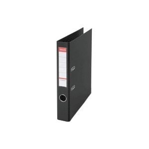 （まとめ買い）ESSELTE レバーアーチファイル 48077 A4S ブラック 【×5セット】