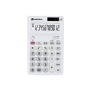 （まとめ買い）ジョインテックス 中型電卓 ホワイト K071J 【×4セット】