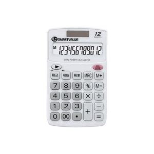 （まとめ買い）ジョインテックス ハンディ電卓 ホワイト K073J 【×10セット】