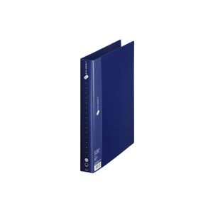 （まとめ買い）プラス 2リングファイルFC-101RF A4S 35mmネイビー 【×10セット】