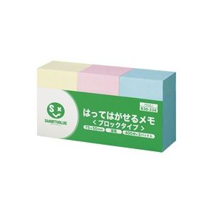 （まとめ買い）ジョインテックス ブロックタイプふせん75*50mm P036J 400枚×3パッド【×7セット】