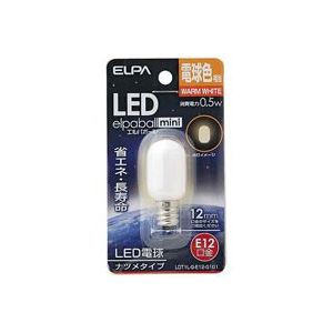 （まとめ買い）朝日電器 ELPA 電球形LEDランプ ナツメ型LDT1L-G-E12-G101 【×8セット】