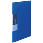 （まとめ買い）ビュートン スリムクリヤーブック クリアブック20P FCB-A4-20RB R青 【×10セット】