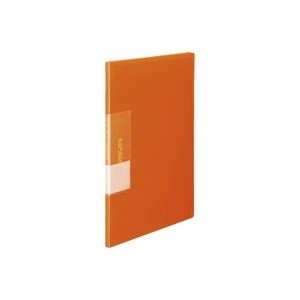 （まとめ買い）ビュートン スリムクリヤーブック クリアブック20P FCB-A4-20OR 橙 【×10セット】