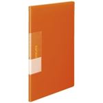 （まとめ買い）ビュートン スリムクリヤーブック クリアブック20P FCB-A4-20OR 橙 【×10セット】