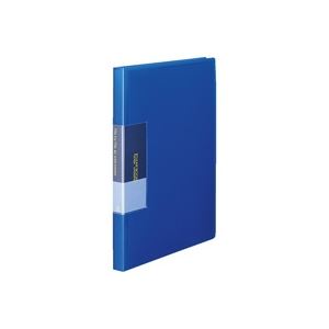 （まとめ買い）ビュートン スリムクリヤーブック クリアブック40P FCB-A4-40RB R青 【×10セット】